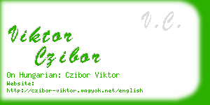 viktor czibor business card